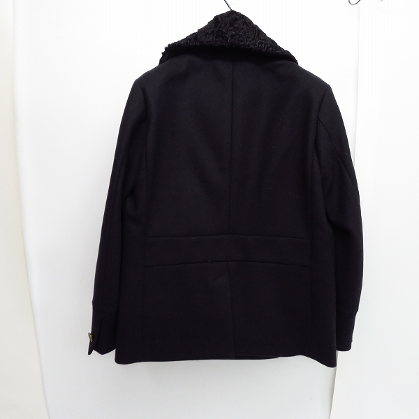 実際に弊社で買取させて頂いたDIESEL BLACK GOLD/ディーゼル ブラック ゴールド 襟 ファー Pコート/48の画像 1枚目