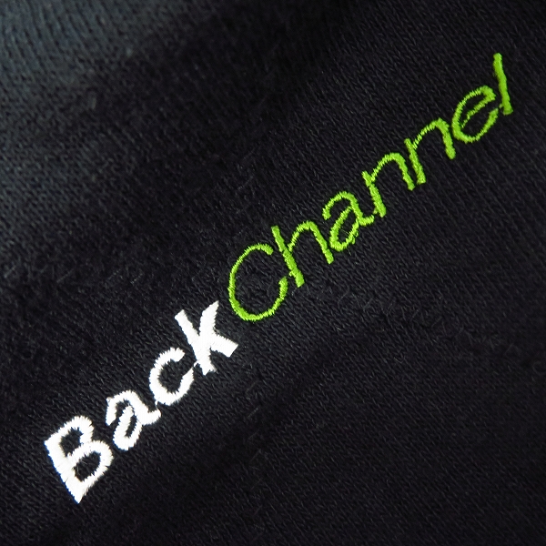 実際に弊社で買取させて頂いたBackChannel/バックチャンネル ジップアップパーカー ダイヤチェック ブラック/ネイビー Lの画像 4枚目