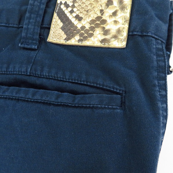 実際に弊社で買取させて頂いたuniform experiment/ユニフォームエクスペリメント SLIM-FIT CINO PANT ネイビー UE-150048/2の画像 6枚目