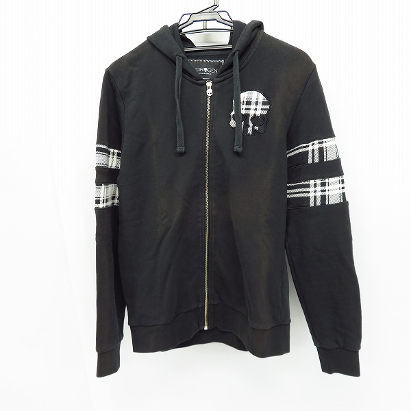 実際に弊社で買取させて頂いたHYDROGEN/ハイドロゲン スカル刺繍 ジップフーディー パーカー S
