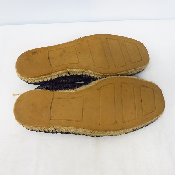 実際に弊社で買取させて頂いたFACTOTUM/ファクトタム エスパドリーユ 刺繍 シューズ/41の画像 2枚目