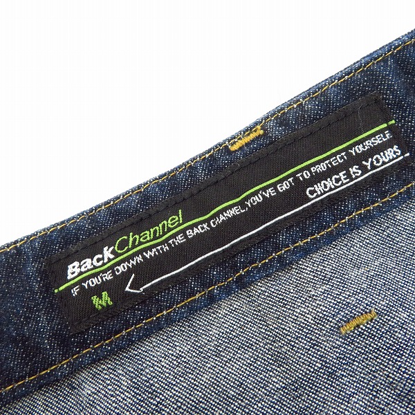 実際に弊社で買取させて頂いたBackChannel/バックチャンネル デニムパンツ/ハーフパンツ ゴーストライオンプリント/Mの画像 5枚目