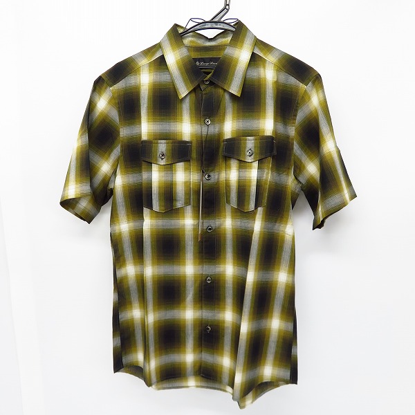 実際に弊社で買取させて頂いた【未使用】Lounge Lizard/ラウンジリザード C/MO OMBRE CHECK/オンブレチェックシャツ 4090/3