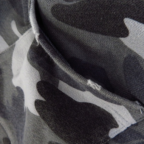 実際に弊社で買取させて頂いたHYDROGEN/ハイドロゲン 迷彩 赤ライン スウェット ハーフパンツ/Sの画像 8枚目