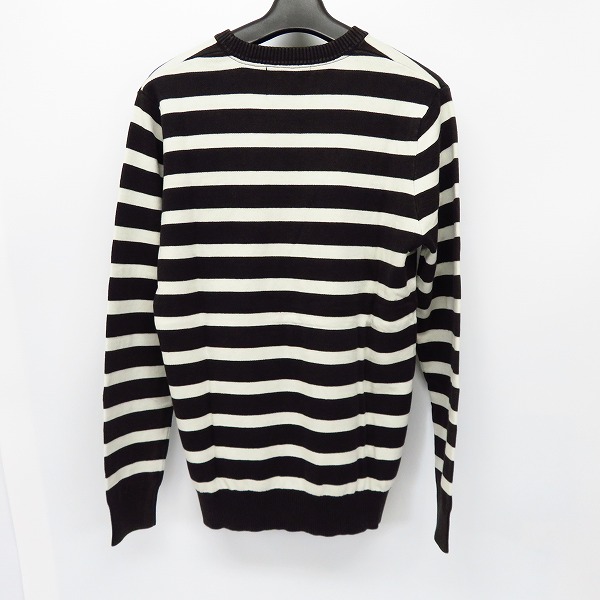 実際に弊社で買取させて頂いた【未使用】Lounge Lizard/ラウンジリザード STONE WASH BORDER CREW NECK SWEATER/ボーダーニット 2432/2の画像 1枚目