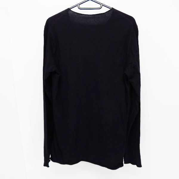 実際に弊社で買取させて頂いたlucien pellat-finet /ルシアンペラフィネ ヘンプスカル プリント カットソー ブラック Sの画像 1枚目