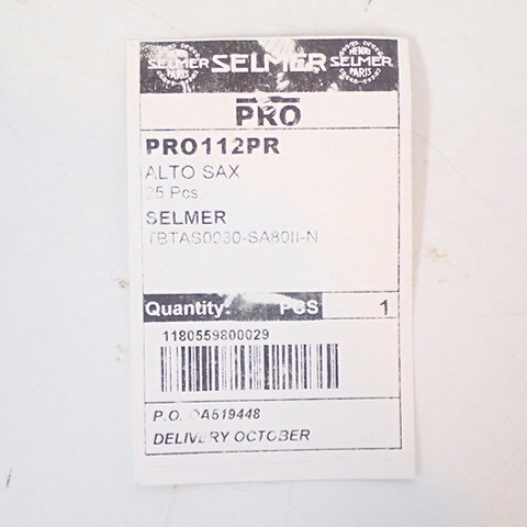 実際に弊社で買取させて頂いた【未使用】SELMER/セルマー PRO112PR ALTO SAX 25Pcs アルトサックス用 タンポ の画像 2枚目