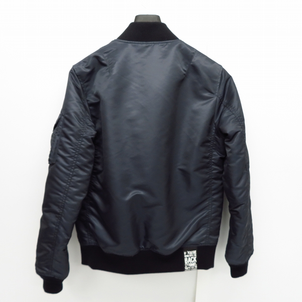 実際に弊社で買取させて頂いたBack Channel/バックチャンネル MA-1/フライトジャケット リバーシブル ゴーストライオンカモ ネイビー/Mの画像 1枚目