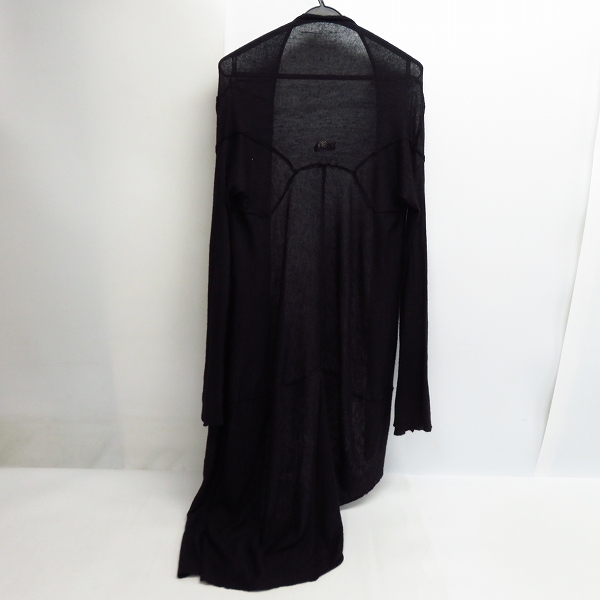 実際に弊社で買取させて頂いたIF SIX WAS NINE/イフシックスワズナイン CARDI-2 変形 ドレープ カシミヤ ロング カーディガン/0の画像 1枚目