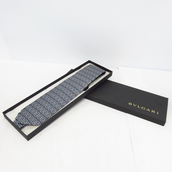 実際に弊社で買取させて頂いた【未使用】BVLGARI/ブルガリ セブンフォールド ネクタイ 100％シルク の画像 6枚目