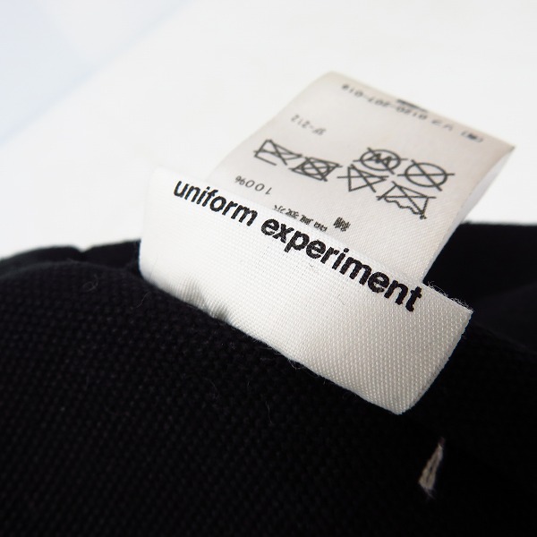 実際に弊社で買取させて頂いたuniform experiment/ユニフォームエクスペリメント CUT OFF BIG LOGO 2WAY BAGの画像 5枚目