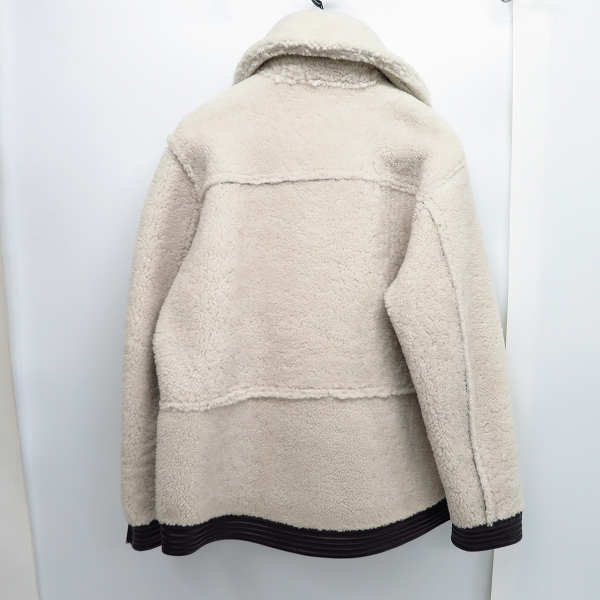 実際に弊社で買取させて頂いたDIESEL BLACK GOLD/ディーゼル ブラック ゴールド ムートン レザー ジャケット/38の画像 1枚目