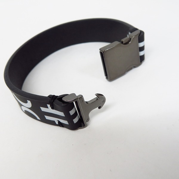 実際に弊社で買取させて頂いたHUGO BOSS/ヒューゴボス カーフスキン ロゴプリント ブレスレットの画像 6枚目