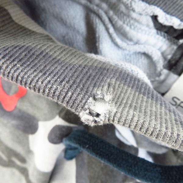 実際に弊社で買取させて頂いたHYDROGEN/ハイドロゲン 迷彩 赤ライン スウェット ハーフパンツ/Sの画像 4枚目