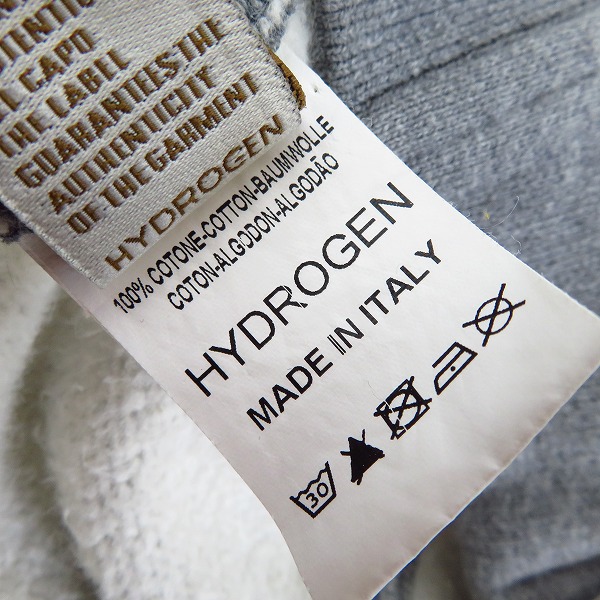 実際に弊社で買取させて頂いたHYDROGEN/ハイドロゲン ロゴ スウェットジップブルゾン/Lの画像 3枚目