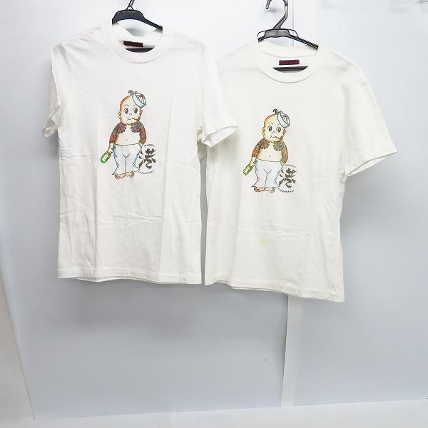 実際に弊社で買取させて頂いたBLUE BLUE/ブルーブルー YOKOHAMA/港横浜 店舗限定 半袖Ｔシャツ 2点セット