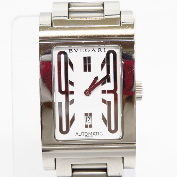 実際に弊社で買取させて頂いた【証明書付/動作確認済み】BVLGARI/ブルガリ レッタンゴロ 自動巻き/AUTOMATIC 腕時計 RT45S