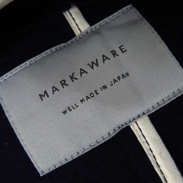 実際に弊社で買取させて頂いたMARKAWARE/マーカウェア ウールコート フード 日本製/1の画像 3枚目