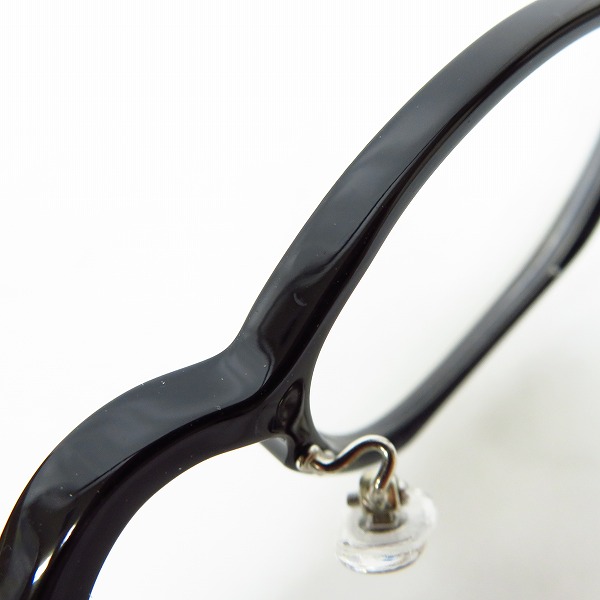 実際に弊社で買取させて頂いた井戸多美男作/イドタミオ T446R BK2 ウェリントン型 眼鏡/メガネフレームの画像 5枚目