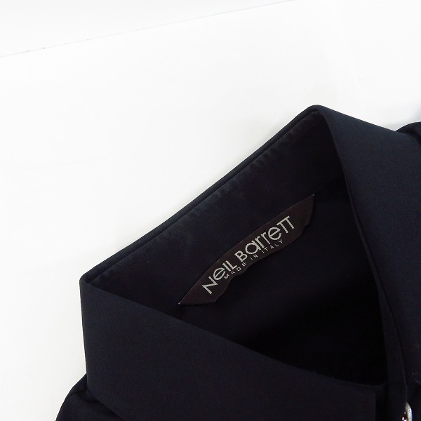実際に弊社で買取させて頂いたNeil Barrett/ニールバレット スター刺繍 長袖シャツ ブラック/Mの画像 5枚目