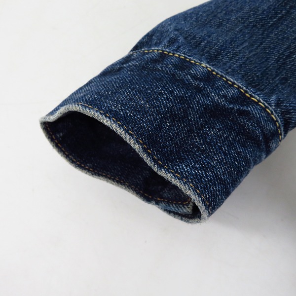 実際に弊社で買取させて頂いたSUGAR CANE/シュガーケーン デニムジャケット/Gジャン 1953Model SC11953H-025/38の画像 6枚目