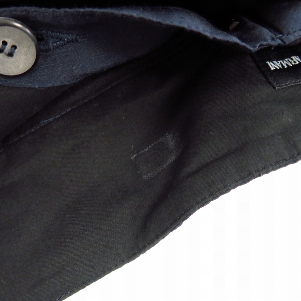 実際に弊社で買取させて頂いたGIORGIO ARMANI/ジョルジオアルマーニ リングベルト付き ワイドリネンパンツ/48の画像 7枚目