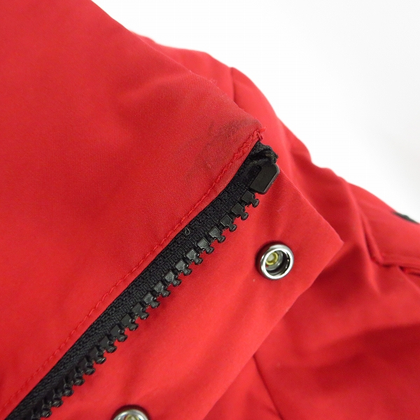 実際に弊社で買取させて頂いたBack Channel/バックチャンネル ダウンジャケット フーディー レッド/Mの画像 5枚目