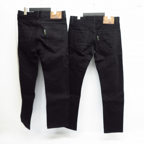 実際に弊社で買取させて頂いたBackChannel/バックチャンネル デニムパンツ ブラック 2点セット S/Mの画像 1枚目