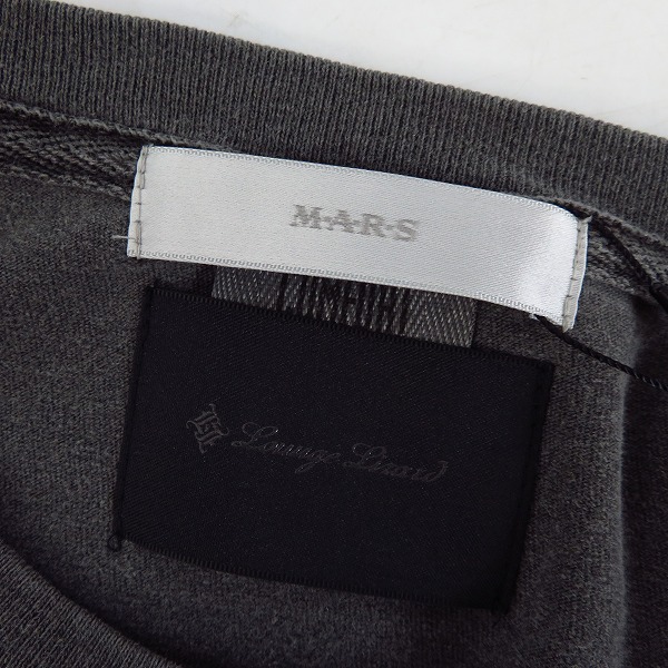 実際に弊社で買取させて頂いた【未使用】Lounge Lizard×M・A・R・S/ラウンジリザード×マーズ ANNIKA&SCOTT プリントTシャツ BLACK/8777/3（L）の画像 2枚目