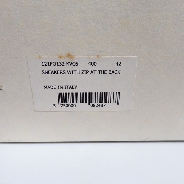 実際に弊社で買取させて頂いたKRISVANASSCHE/クリスヴァンアッシュ バックジップ ハイカットスニーカー/42の画像 9枚目