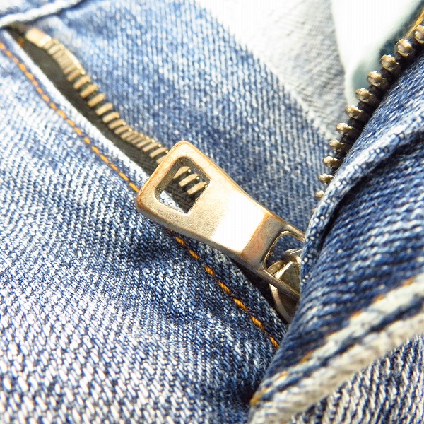 BALMAIN/バルマン バイカーデニムパンツ ダブルジップ