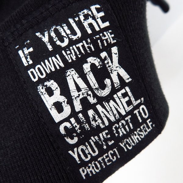 実際に弊社で買取させて頂いたBackChannel/バックチャンネル リバーシブル ジップアップパーカー ポケットデザイン ブラック/Lの画像 6枚目