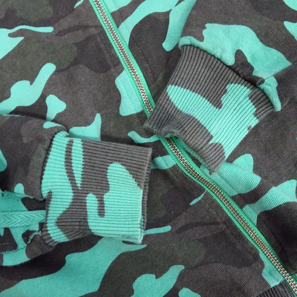 実際に弊社で買取させて頂いたHYDROGEN/ハイドロゲン スカルプリント パーカー Sの画像 5枚目