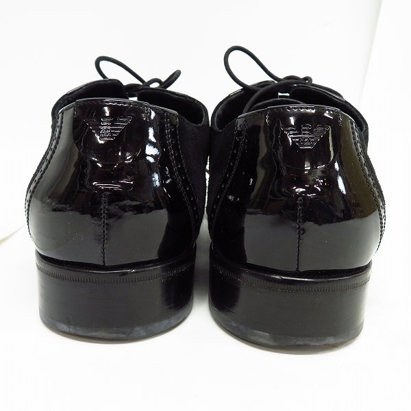 実際に弊社で買取させて頂いたEMPORIO ARMANI/エンポリオアルマーニ スエード/エナメル レザーシューズ/44の画像 1枚目