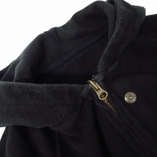 実際に弊社で買取させて頂いたBackChannel/バックチャンネル リバーシブル ジップアップパーカー ポケットデザイン ブラック/Lの画像 8枚目