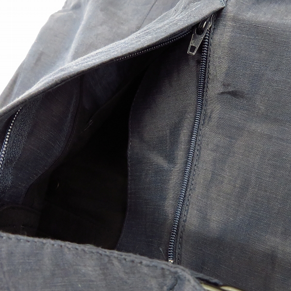 実際に弊社で買取させて頂いたGIORGIO ARMANI/ジョルジオアルマーニ リングベルト付き ワイドリネンパンツ/48の画像 2枚目