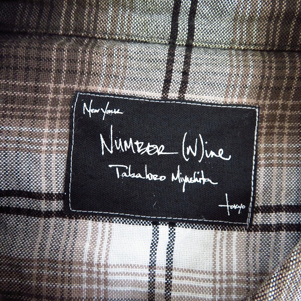 NUMBER(N)INE/ナンバーナイン 07SS レーヨンウエスタンシャツ ブラウン