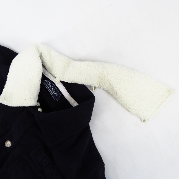 実際に弊社で買取させて頂いたHYDROGEN/ハイドロゲン ボア襟 ARMY スウェットブルゾン/Sの画像 6枚目