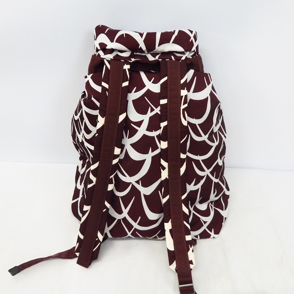 実際に弊社で買取させて頂いたMARNI/マルニ shatter print バックパック ボルドー の画像 1枚目