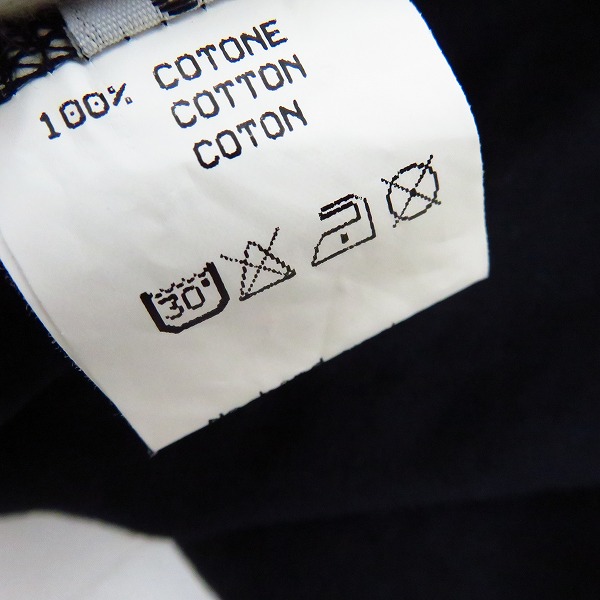 実際に弊社で買取させて頂いたlucien pellat-finet /ルシアンペラフィネ ヘンプスカル プリント カットソー ブラック Sの画像 3枚目