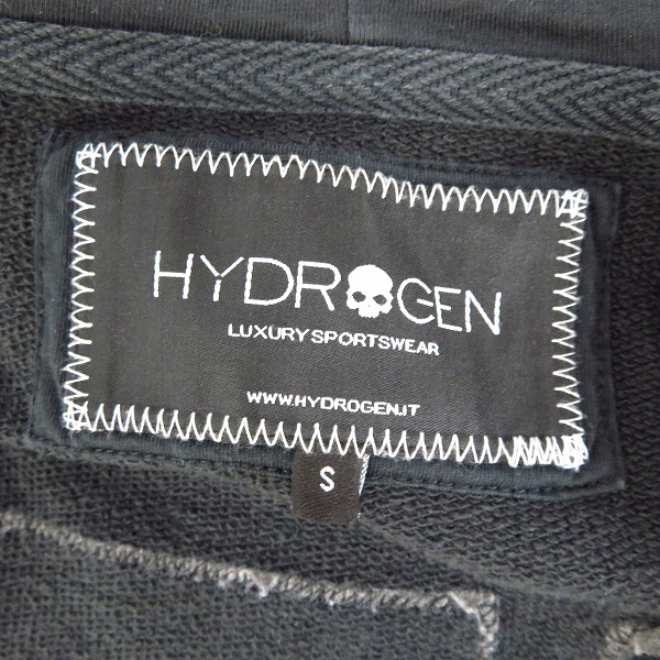 実際に弊社で買取させて頂いたHYDROGEN/ハイドロゲン スカル刺繍 ジップフーディー パーカー Sの画像 2枚目