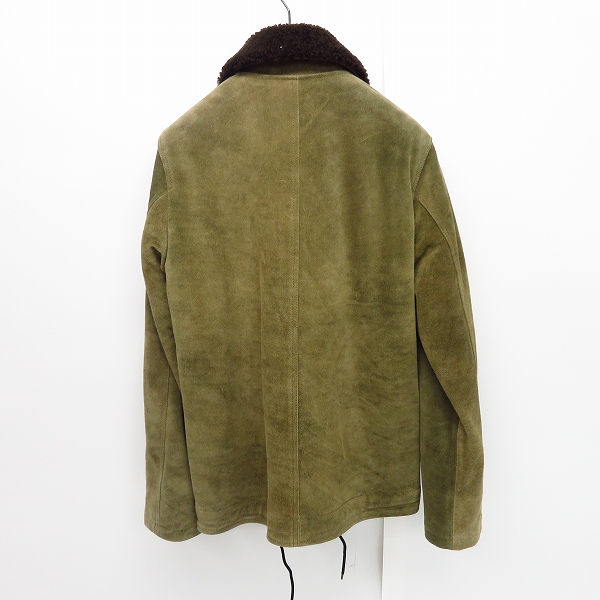 実際に弊社で買取させて頂いたBack Channel/バックチャンネル スエードレザー デッキジャケット/Mの画像 1枚目