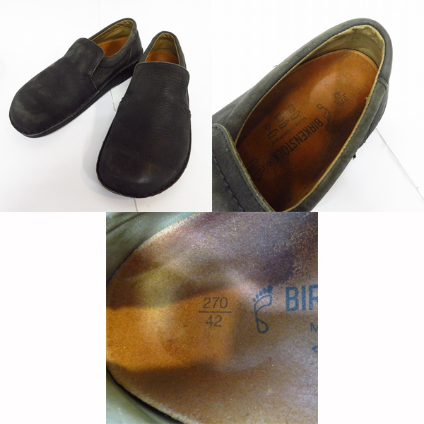 実際に弊社で買取させて頂いたBIRKENSTOCK/ビルケンシュトック スリッポン レザー シューズ サンダル/42 3点セットの画像 3枚目