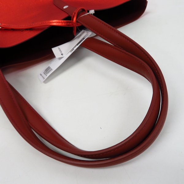 実際に弊社で買取させて頂いた【未使用】 LACOSTE/ラコステ 定価4万↑ ANNA CUIR 牛革リバーシブルトートバッグ NF2560Aの画像 5枚目