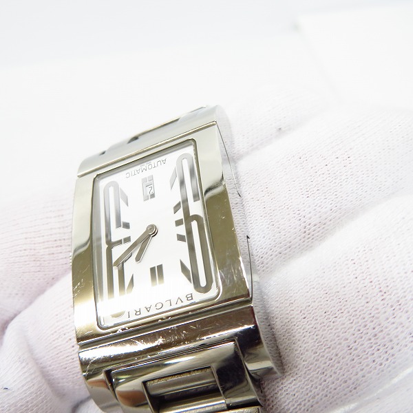 実際に弊社で買取させて頂いた【証明書付/動作確認済み】BVLGARI/ブルガリ レッタンゴロ 自動巻き/AUTOMATIC 腕時計 RT45Sの画像 5枚目