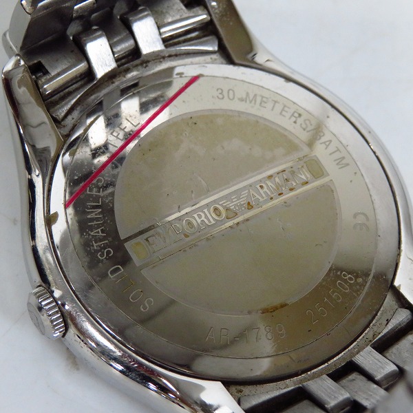 実際に弊社で買取させて頂いたEMPORIO ARMANI/エンポリオアルマーニ VALENTE/バイオリン 腕時計 AR1789【動作未確認】の画像 3枚目