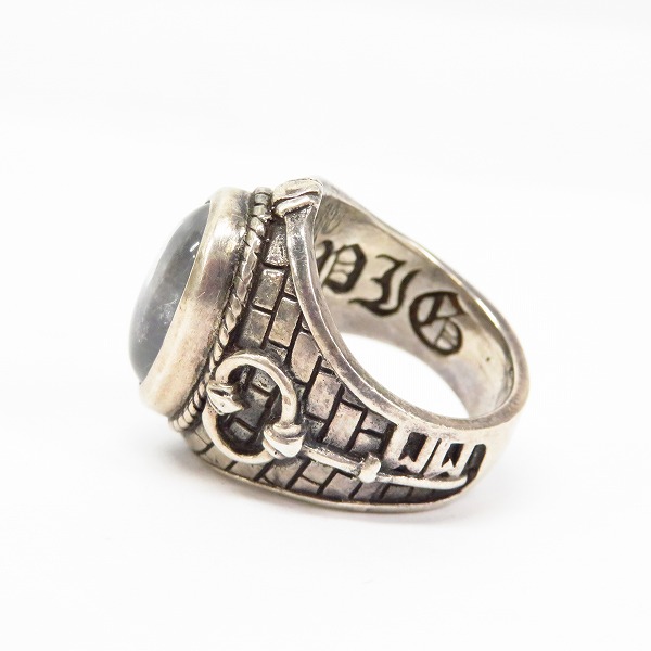 実際に弊社で買取させて頂いたCRAZY PIG/クレイジーピッグ クリスタル ガレッジリング/19-19.5号の画像 2枚目