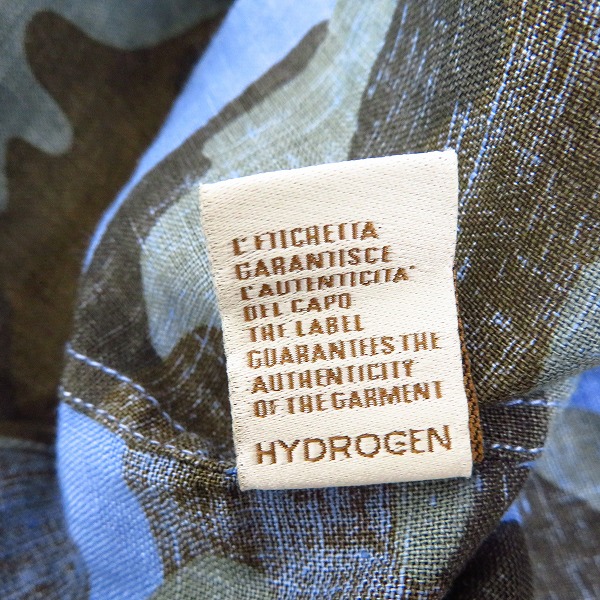 実際に弊社で買取させて頂いた【未使用】HYDROGEN/ハイドロゲン 迷彩/カモフラ 長袖シャツ/Sの画像 6枚目