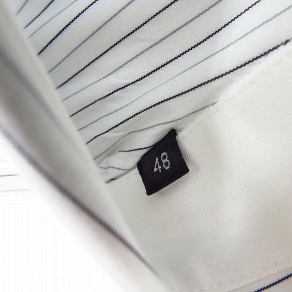 実際に弊社で買取させて頂いたKRISVANASSCHE/クリスヴァンアッシュ ストライプ 長袖シャツ/48の画像 3枚目