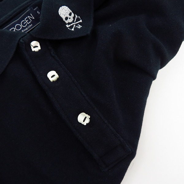 実際に弊社で買取させて頂いたHYDROGEN/ハイドロゲン ワンポイントスカル ポロシャツ/Sの画像 7枚目